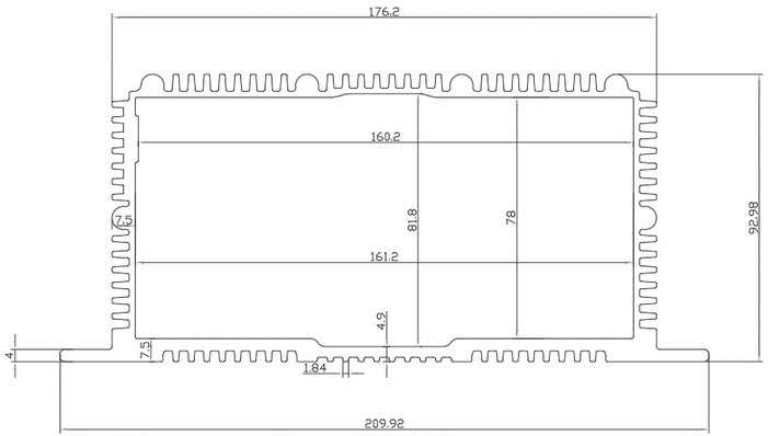 Waterproof Aluminum Power Supply Enclosure Waterproof Aluminum Power Supply Enclosure