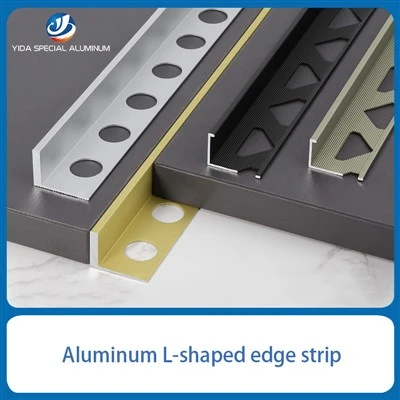 Kantskydd av polerad aluminiumprofil